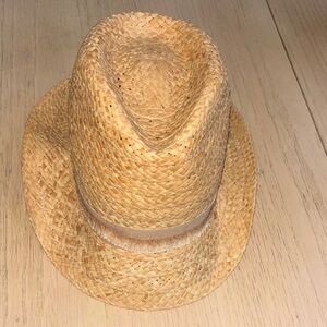 Classic Tan Straw Fedora for Men